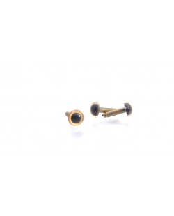 GOLD PLASTIC EYES 7,5 MM